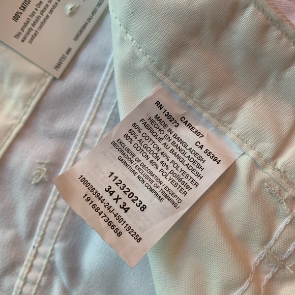 NWT WRANGLER Workwear Painters Pant Men's 34 x 34 White 112320238 Utility - Picture 5 of 11